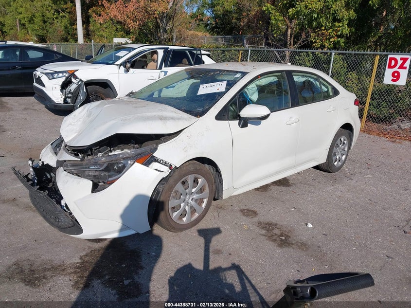2021 Toyota Corolla VIN JTDEPMAE6MJ178711 IAAI salvage auction — FRONT END, Certificate Of Destruction (Florida), sold $1,500 on 2026-07-29 (photo 2)