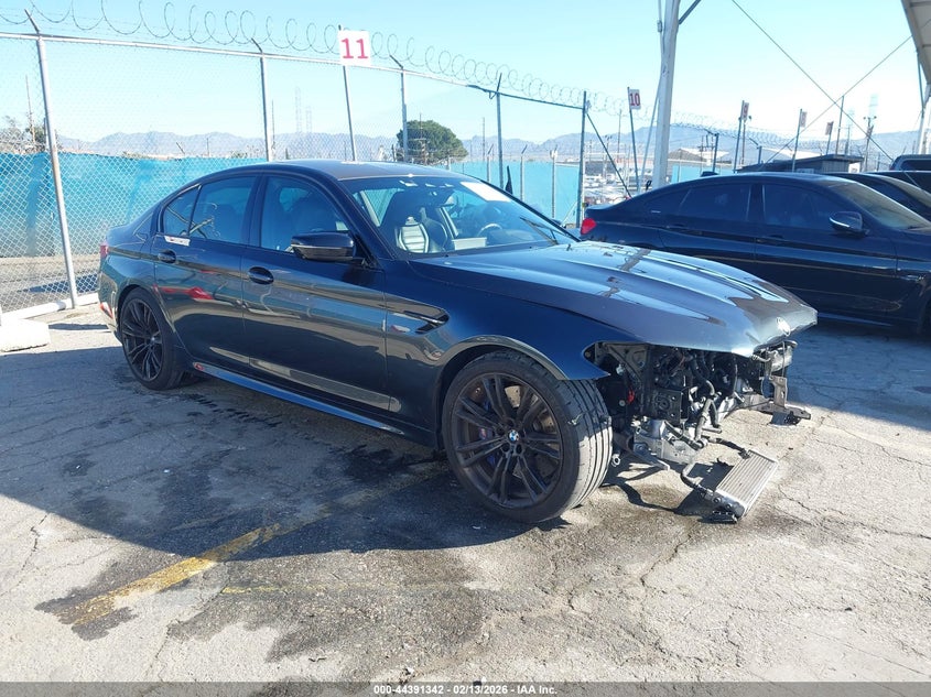 2019 BMW M5 VIN WBSJF0C58KB447976 IAAI salvage auction — FRONT END, Salvage Title, sold $25,000 on 2026-07-15 (photo 1)