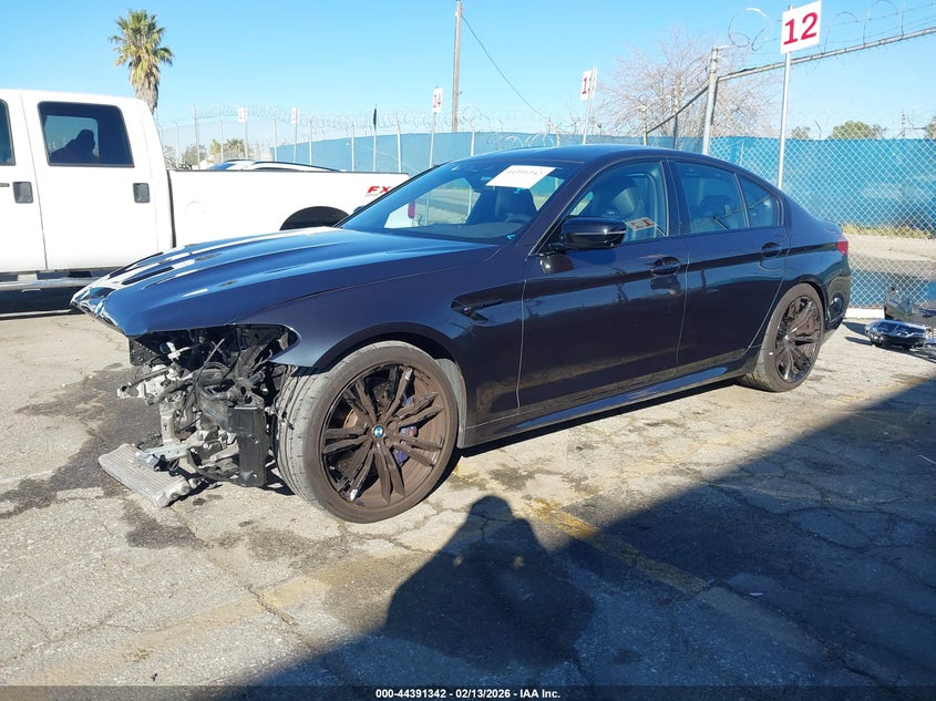 2019 BMW M5 VIN WBSJF0C58KB447976 IAAI salvage auction — FRONT END, Salvage Title, sold $25,000 on 2026-07-15 (photo 2)