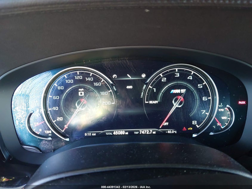 2019 BMW M5 VIN WBSJF0C58KB447976 IAAI salvage auction — FRONT END, Salvage Title, sold $25,000 on 2026-07-15 (photo 7)