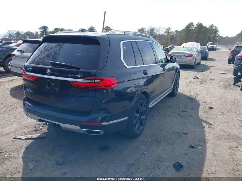 2019 BMW X7 VIN 5UXCX4C58KLS36774 IAAI salvage auction — FRONT END, Salvage Title, sold $10,600 on 2026-07-28 (photo 4)