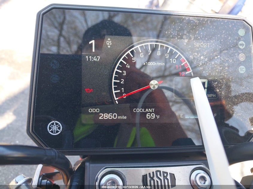 2025 Yamaha Xsr VIN JYARN96Y6SA000314 IAAI salvage auction — SIDE, Salvage Title, sold $3,250 on 2026-07-10 (photo 7)