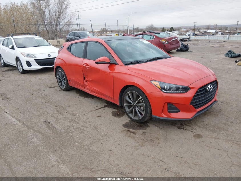 2019 Hyundai Veloster VIN KMHTG6AF3KU005327 IAAI salvage auction — SIDE, Salvage (New Mexico), sold $3,700 on 2026-07-16 (photo 1)