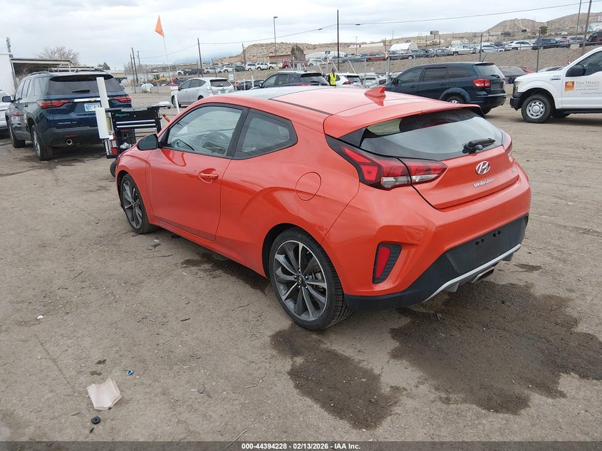 2019 Hyundai Veloster VIN KMHTG6AF3KU005327 IAAI salvage auction — SIDE, Salvage (New Mexico), sold $3,700 on 2026-07-16 (photo 3)