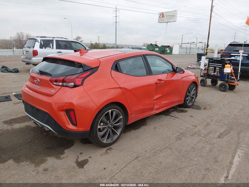 2019 Hyundai Veloster VIN KMHTG6AF3KU005327 IAAI salvage auction — SIDE, Salvage (New Mexico), sold $3,700 on 2026-07-16 (photo 4)