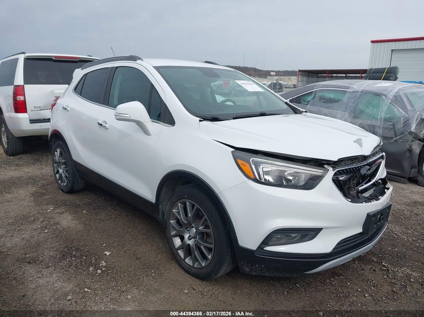 2017 Buick Encore VIN KL4CJ1SB0HB024128 IAAI salvage auction — FRONT END, Clear (Oklahoma), sold $1,400 on 2026-07-31 (photo 1)