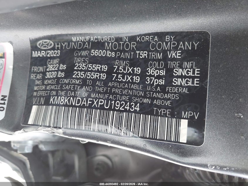 2023 Hyundai Ioniq 5 VIN KM8KNDAFXPU192434 IAAI salvage auction — LEFT SIDE, Original (Texas), sold $11,900 on 2026-08-17 (photo 9)