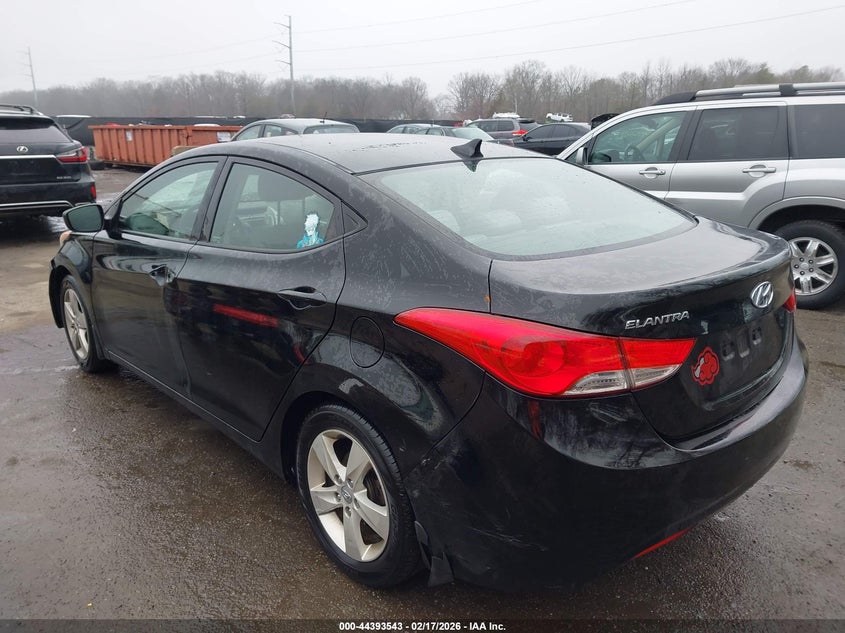 2013 Hyundai Elantra VIN KMHDH4AE2DU901277 IAAI salvage auction — REAR END, Salvage - Greater Than 75% (Maryland), sold $900 on 2026-07-15 (photo 3)