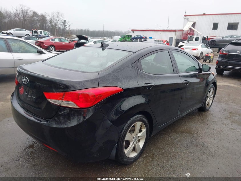 2013 Hyundai Elantra VIN KMHDH4AE2DU901277 IAAI salvage auction — REAR END, Salvage - Greater Than 75% (Maryland), sold $900 on 2026-07-15 (photo 4)