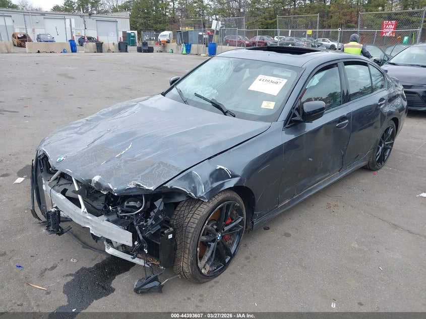 2022 BMW 3er VIN 3MW5U9J01N8C68806 IAAI salvage auction — FRONT & REAR, Salvage (Vermont), sold $9,000 on 2026-07-28 (photo 6)