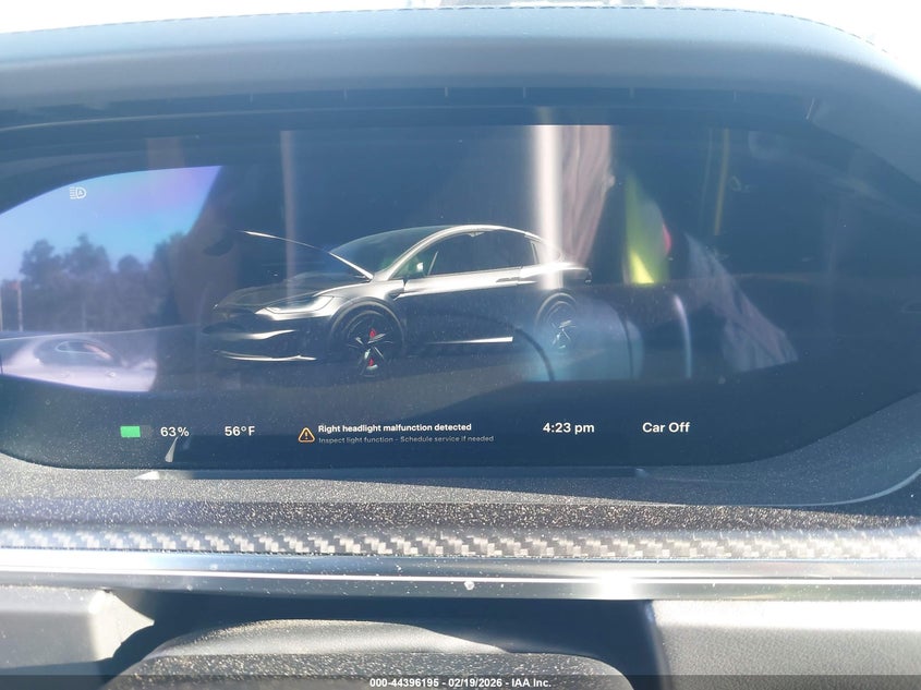 2026 Tesla Model x VIN 7SAXCBE63TF477867 IAAI salvage auction — FRONT END, Salvage Title, sold $51,775 on 2026-07-06 (photo 7)