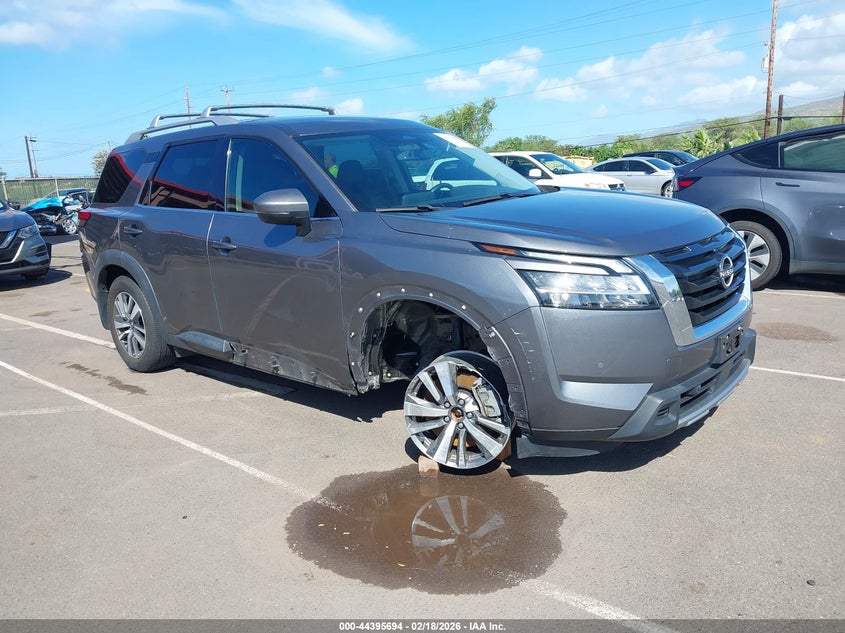 2023 Nissan Pathfinder VIN 5N1DR3CA3PC200582 IAAI salvage auction — UNDERCARRIAGE, Salvage (Hawaii), sold $4,800 on 2026-07-24 (photo 1)