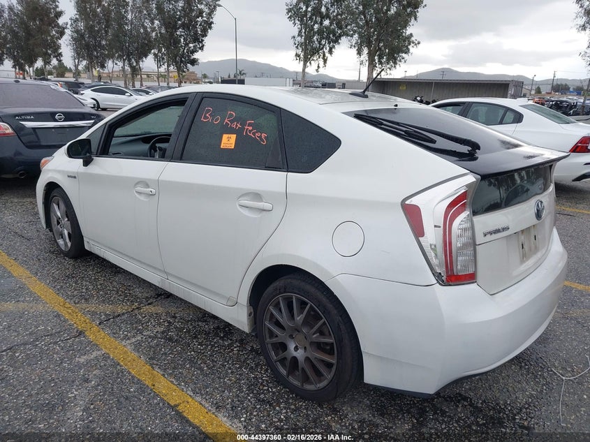 2013 Toyota Prius VIN JTDKN3DU8D1696700 IAAI salvage auction — ELECTRICAL, Salvage Title, sold $4,300 on 2026-07-07 (photo 3)