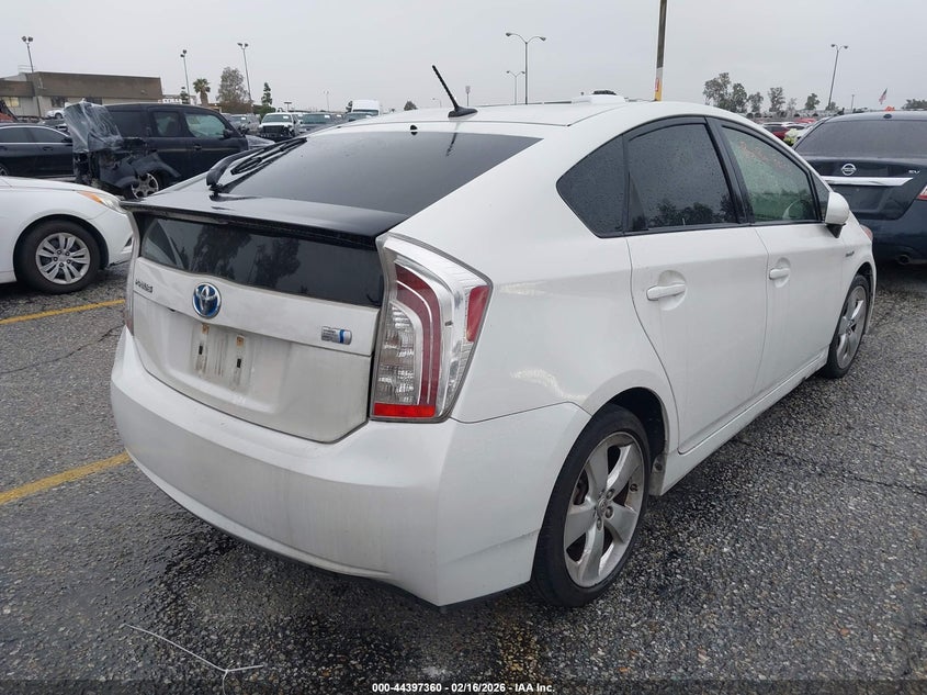 2013 Toyota Prius VIN JTDKN3DU8D1696700 IAAI salvage auction — ELECTRICAL, Salvage Title, sold $4,300 on 2026-07-07 (photo 4)