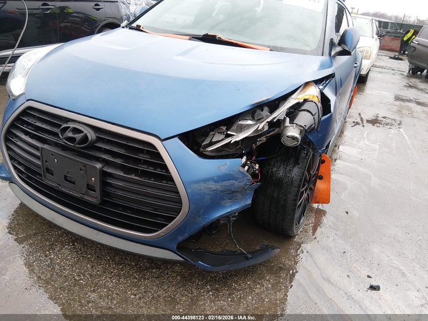 2016 Hyundai Veloster VIN KMHTC6AE2GU251165 IAAI salvage auction — SIDE, Salvage - Greater Than 75% (Maryland), sold $1,250 on 2026-07-16 (photo 6)