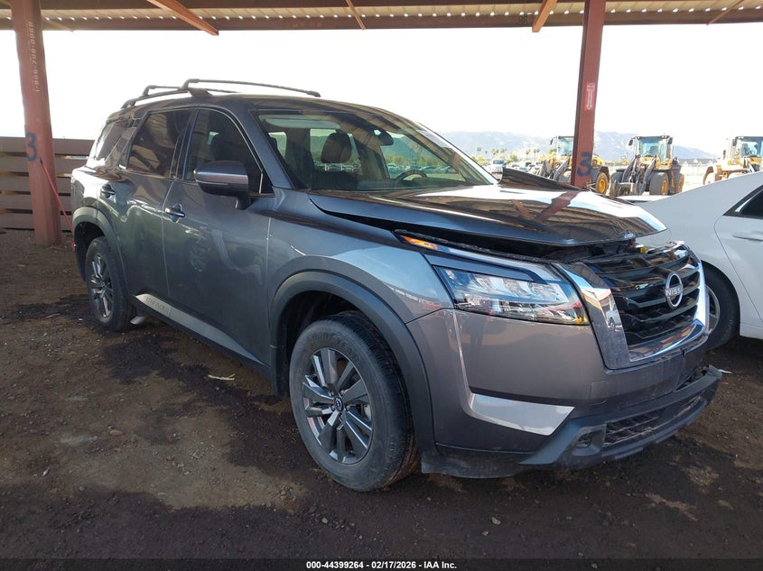 2025 Nissan Pathfinder VIN 5N1DR3BA6SC269096 IAAI salvage auction — LEFT FRONT, Salvage Title, sold $8,500 on 2026-07-28 (photo 1)