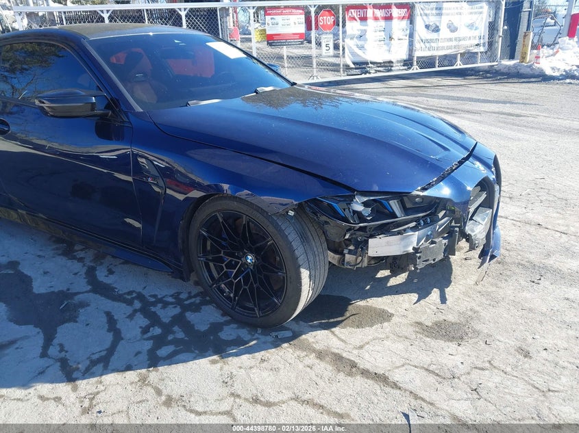 2025 BMW M4 VIN WBS33HK08SCT35579 IAAI salvage auction — Front End, Clear (New York), sold $46,200 on 2026-02-18 (photo 6)