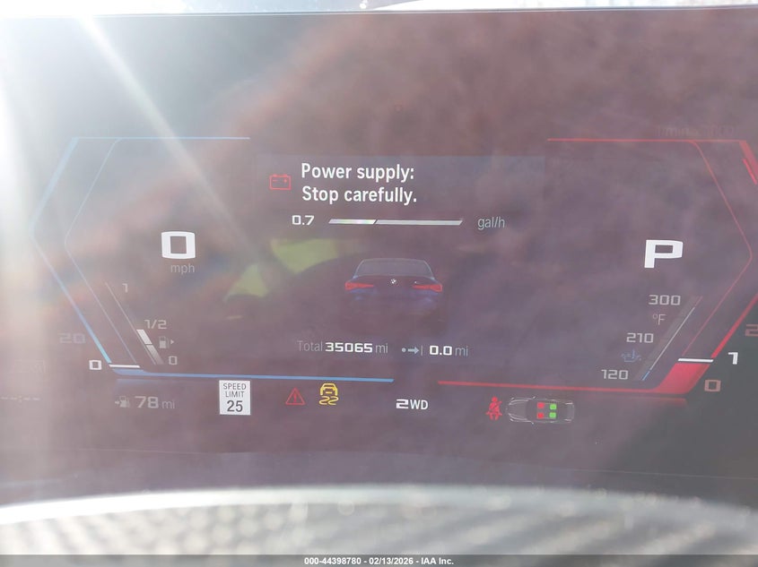 2025 BMW M4 VIN WBS33HK08SCT35579 IAAI salvage auction — Front End, Clear (New York), sold $46,200 on 2026-02-18 (photo 7)