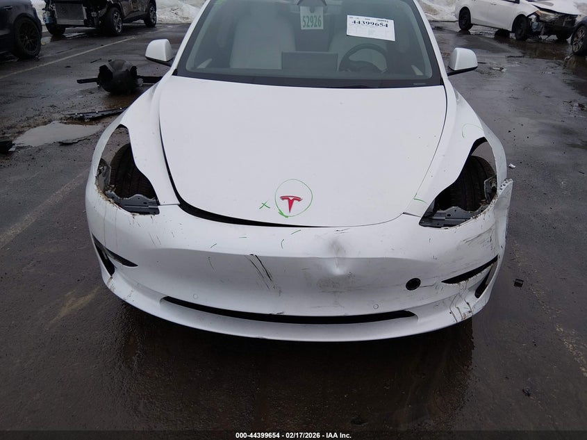 2022 Tesla Model 3 VIN 5YJ3E1EB3NF273229 IAAI salvage auction — FRONT END, Salvage (New Jersey), sold $11,000 on 2026-07-08 (photo 6)