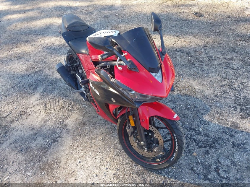 2015 Yamaha Yzf VIN MH3RH06Y2FK004840 IAAI salvage auction — FRONT END, Clear (Georgia), sold $825 on 2026-08-23 (photo 1)