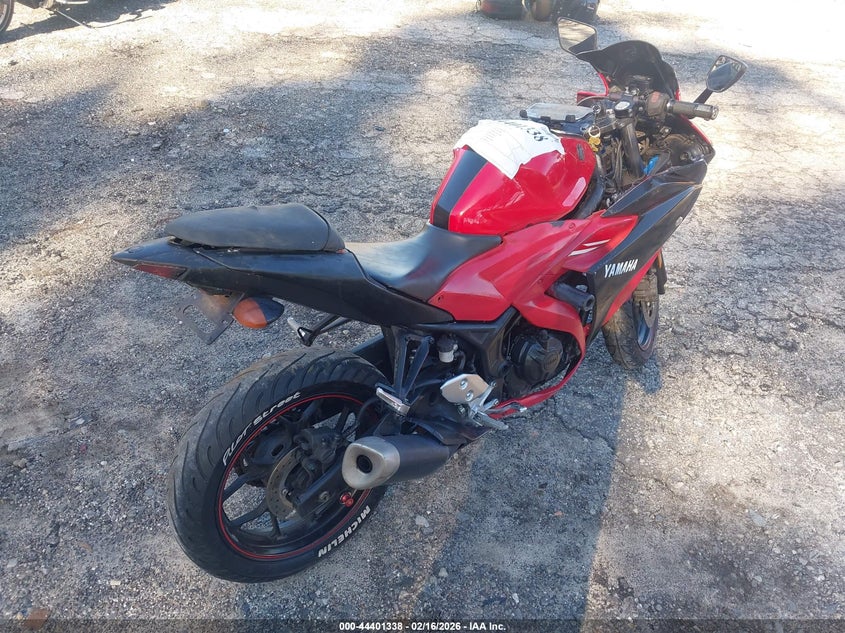 2015 Yamaha Yzf VIN MH3RH06Y2FK004840 IAAI salvage auction — FRONT END, Clear (Georgia), sold $825 on 2026-08-23 (photo 4)