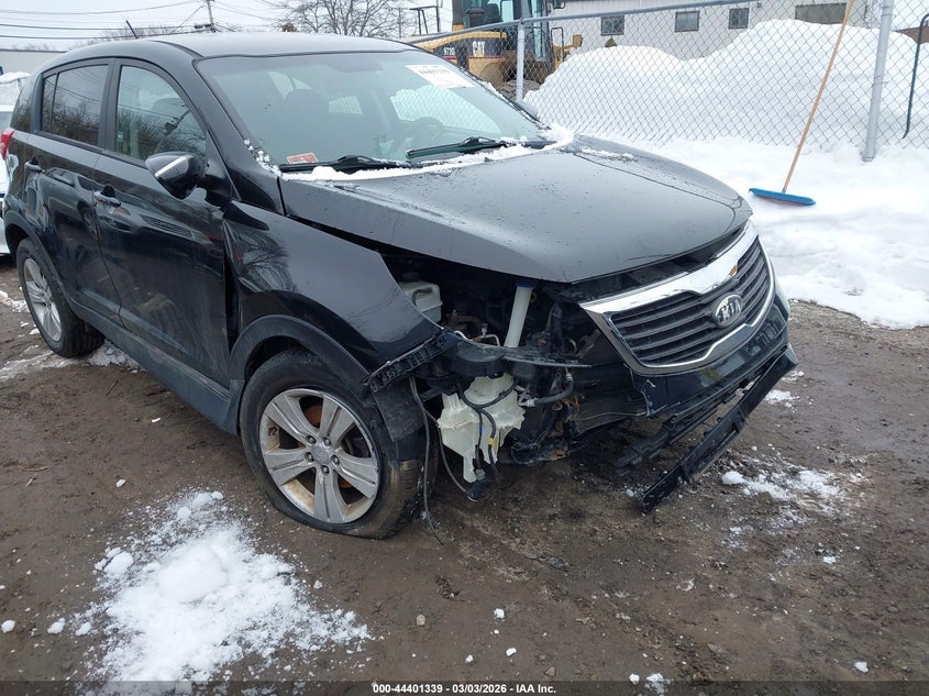 2013 Kia Sportage VIN KNDPB3A29D7376168 IAAI salvage auction — SUSPENSION, Salvage (Rhode Island), sold $725 on 2026-07-28 (photo 1)