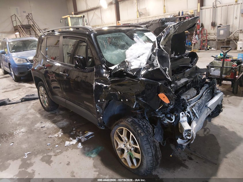 2017 Jeep Renegade VIN ZACCJBBB4HPE95068 IAAI salvage auction — FRONT END, Salvage (Vermont), sold $125 on 2026-07-16 (photo 1)