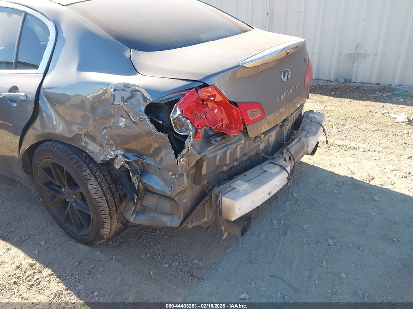 2012 Infiniti G VIN JN1CV6AP6CM627718 IAAI salvage auction — ALL OVER, Salvage Title, sold $400 on 2026-08-24 (photo 6)