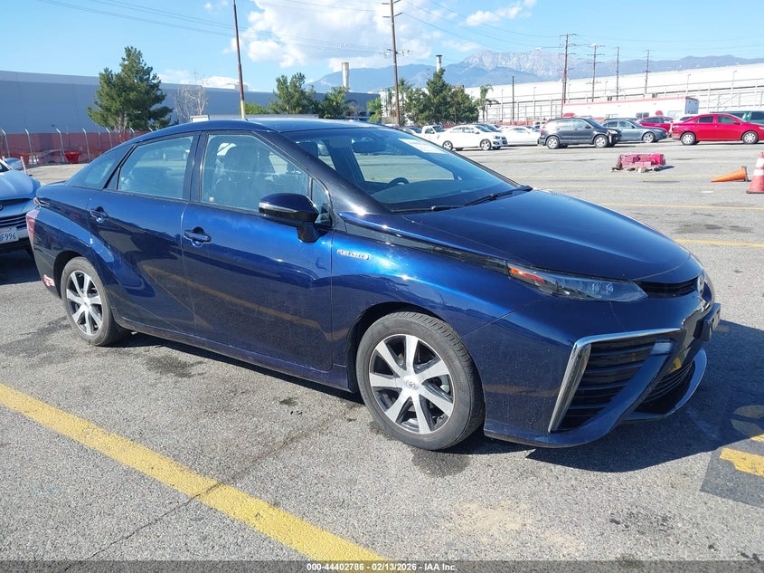 2017 Toyota Mirai VIN JTDBVRBD0HA002402 IAAI salvage auction — FRONT END, Salvage (California), sold $400 on 2026-08-22 (photo 1)
