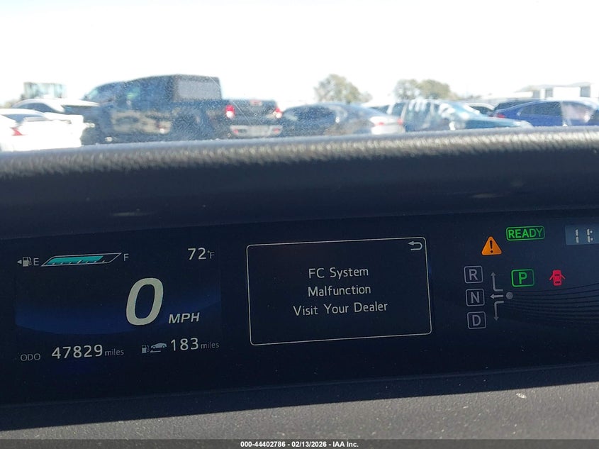 2017 Toyota Mirai VIN JTDBVRBD0HA002402 IAAI salvage auction — FRONT END, Salvage (California), sold $400 on 2026-08-22 (photo 7)
