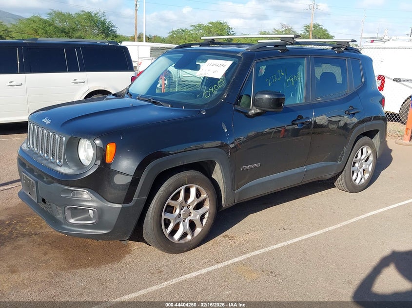 2016 Jeep Renegade VIN ZACCJABT1GPD96208 IAAI salvage auction — REAR END, Salvage (Hawaii), sold $175 on 2026-08-19 (photo 2)