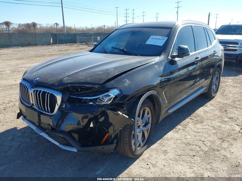 2023 BMW X3 VIN 5UX43DP01P9R81126 IAAI salvage auction — FRONT END, Salvage Title, sold $10,300 on 2026-08-05 (photo 2)