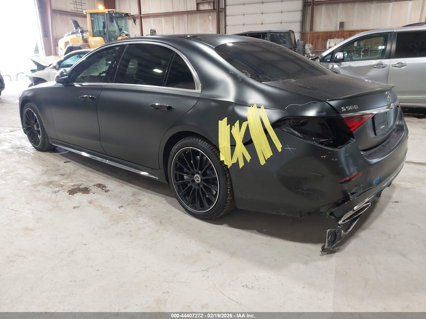 2026 Mercedes-benz S-klasse VIN W1K6G7GB8TA348283 IAAI salvage auction — LEFT REAR, Salvage (New Jersey), sold $80,425 on 2026-07-13 (photo 3)
