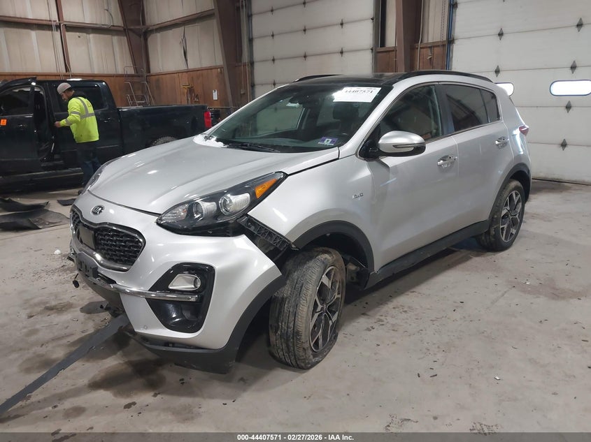 2020 Kia Sportage VIN KNDPNCAC1L7707274 IAAI salvage auction — FRONT END, Salvage Title, sold $4,350 on 2026-07-15 (photo 2)