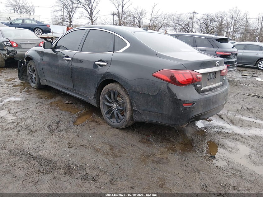 2019 Infiniti Q70 VIN JN1BY1AR2KM585098 IAAI salvage auction — FRONT END, Salvage Title, sold $600 on 2026-07-20 (photo 3)