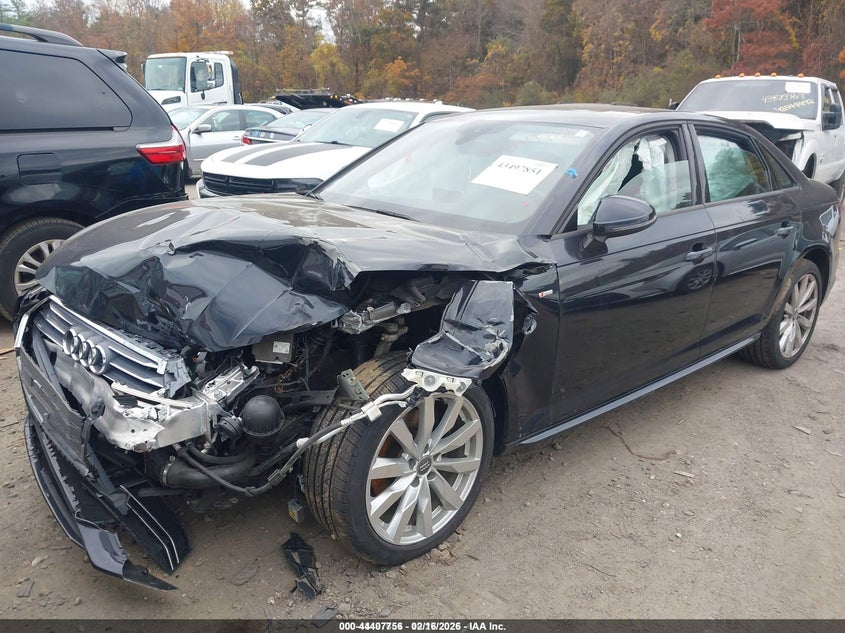 2018 Audi A4 VIN WAUKMAF41JA219278 IAAI salvage auction — FRONT END, Salvage (Massachusetts), sold $675 on 2026-07-14 (photo 2)