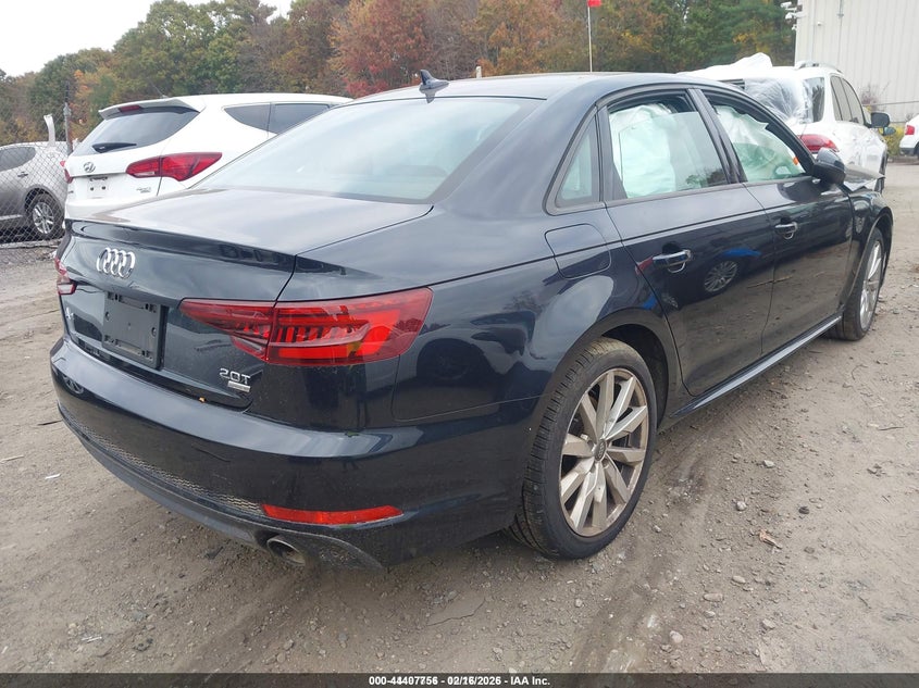 2018 Audi A4 VIN WAUKMAF41JA219278 IAAI salvage auction — FRONT END, Salvage (Massachusetts), sold $675 on 2026-07-14 (photo 4)
