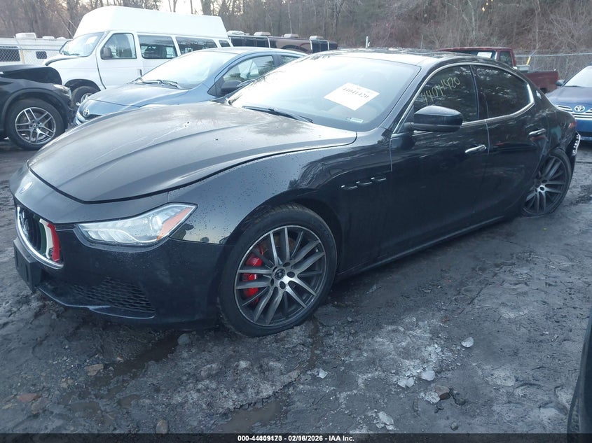 2017 Maserati Ghibli VIN ZAM57RTA3H1228960 IAAI salvage auction — LEFT REAR, Salvage (Massachusetts), sold $4,800 on 2026-08-11 (photo 2)