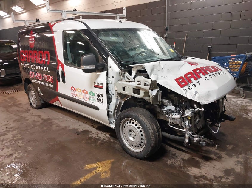 2022 Ram Promaster city VIN ZFBHRFAB8N6W40377 IAAI salvage auction — RIGHT FRONT, Salvage Title, sold $4,550 on 2026-08-24 (photo 1)