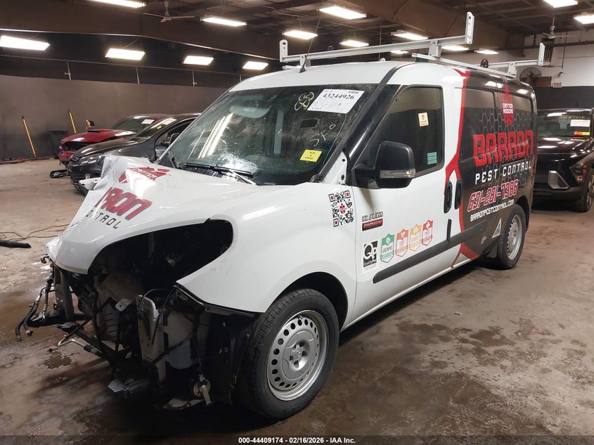 2022 Ram Promaster city VIN ZFBHRFAB8N6W40377 IAAI salvage auction — RIGHT FRONT, Salvage Title, sold $4,550 on 2026-08-24 (photo 2)