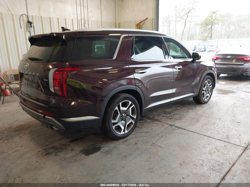 2024 Hyundai Palisade VIN KM8R4DGE6RU763078 IAAI salvage auction — LEFT REAR, Salvage (New Jersey), sold $14,200 on 2026-07-08 (photo 4)