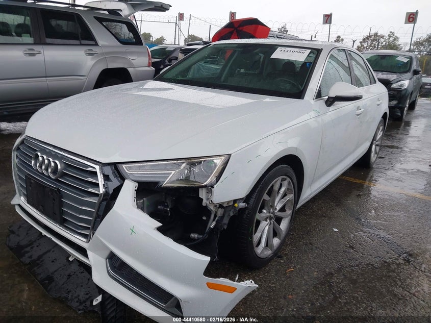 2019 Audi A4 VIN WAUGMAF41KN004466 IAAI salvage auction — LEFT FRONT, Salvage Title, sold $7,500 on 2026-07-09 (photo 6)
