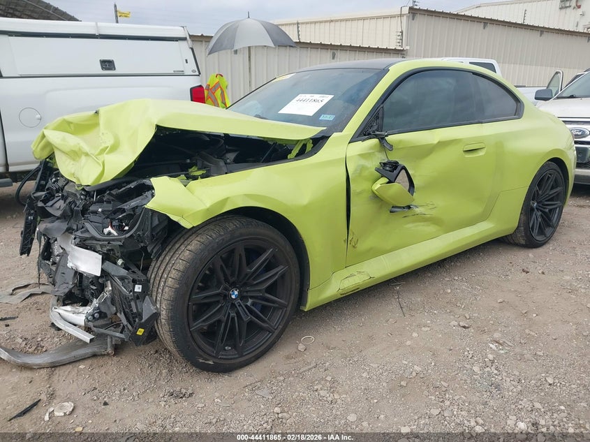 2026 BMW M2 VIN 3MF23DM03T8F98643 IAAI salvage auction — Front End, Salvage (Texas), sold $16,850 on 2026-05-04 (photo 2)