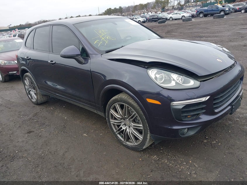 2017 Porsche Cayenne VIN WP1AA2A22HKA84513 IAAI salvage auction — FRONT END, Salvage (Georgia), sold $9,600 on 2026-08-06 (photo 1)