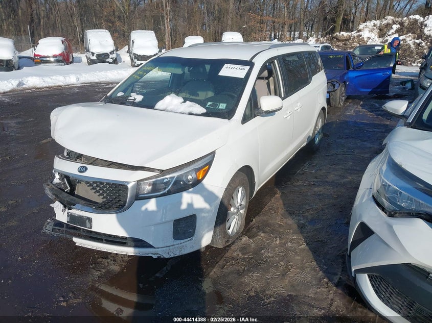 2016 Kia SEDONA VIN KNDMB5C10G6121549 IAAI salvage auction — FRONT END, Other, sold $1,550 on 2026-07-07 (photo 2)