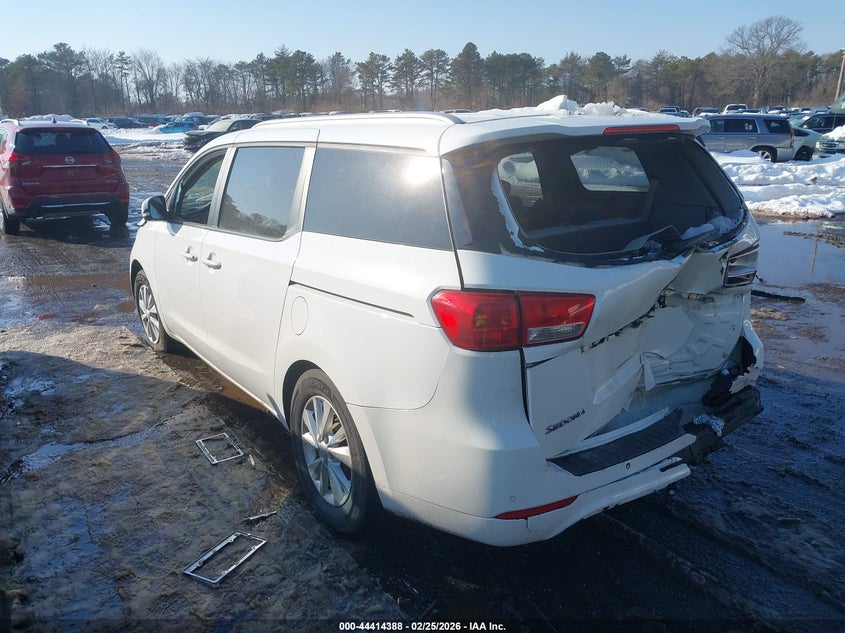 2016 Kia SEDONA VIN KNDMB5C10G6121549 IAAI salvage auction — FRONT END, Other, sold $1,550 on 2026-07-07 (photo 3)