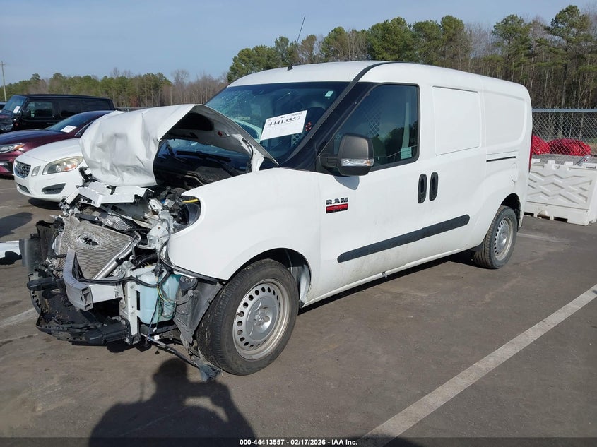 2022 Ram Promaster city VIN ZFBHRFAB2N6X51023 IAAI salvage auction — FRONT END, Salvage Title, sold $1,150 on 2026-08-16 (photo 2)