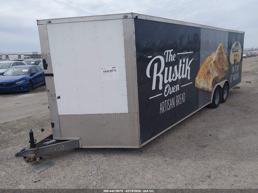 2020 Deep south cargo Car hauler VIN 7JKBC242XLH002450 IAAI salvage auction — ALL OVER, Non-Repairable (Texas), sold $75 on 2026-07-07 (photo 2)