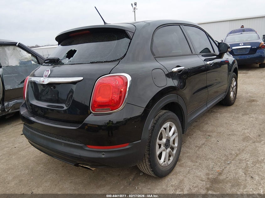 2017 Fiat 500x VIN ZFBCFXAB7HP579580 IAAI salvage auction — REAR END, Salvage Title, sold $625 on 2026-07-29 (photo 4)