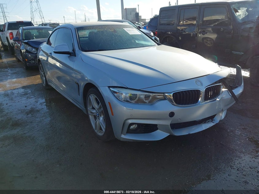 2015 BMW 4er VIN WBA3T7C59FP942405 IAAI salvage auction — FRONT END, Salvage Title, sold $2,950 on 2026-08-21 (photo 1)